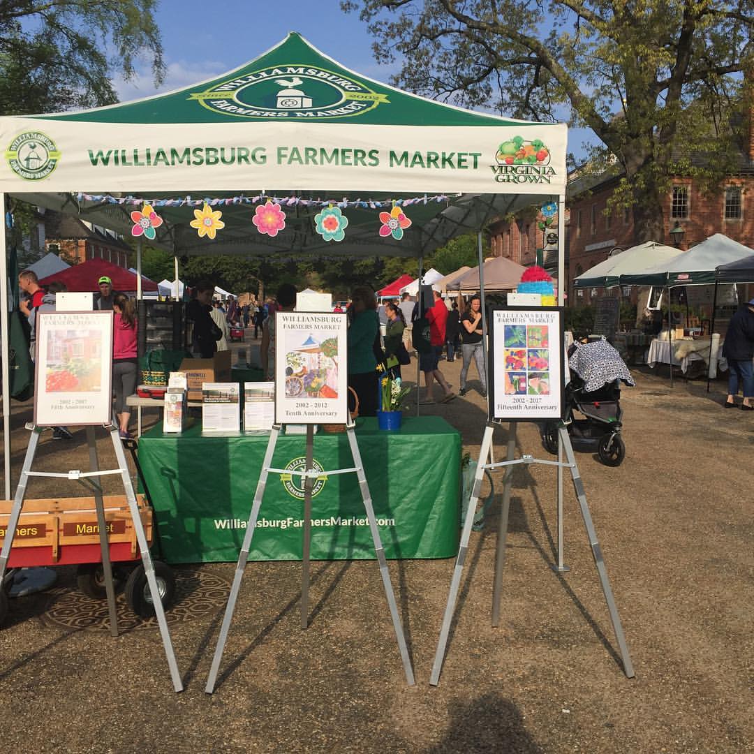 Williamsburg Farmers Market tent