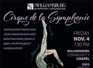 Cirque De La Symphonie Comes To WILLIAMSBURG VIRGINIA williamsburg syphony orchestra williamsburg things to do