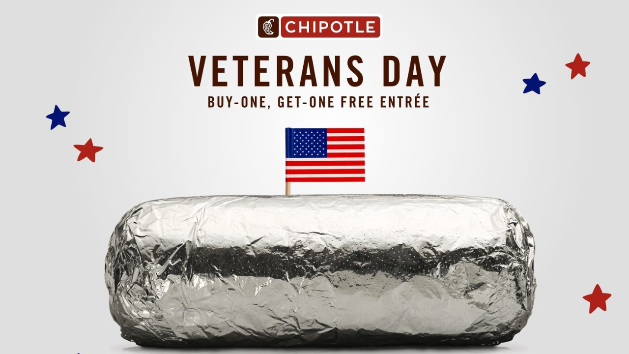 Williamsburg Virginia Chipotle-Veterans-Day-Discount