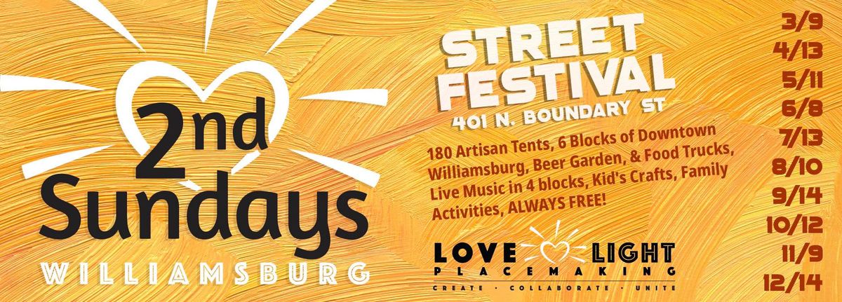 williamsburg virginia 2nd sunday street festival