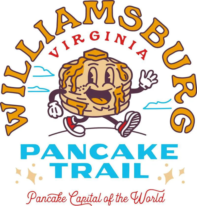 williamsburg virginia pancake trail logo
